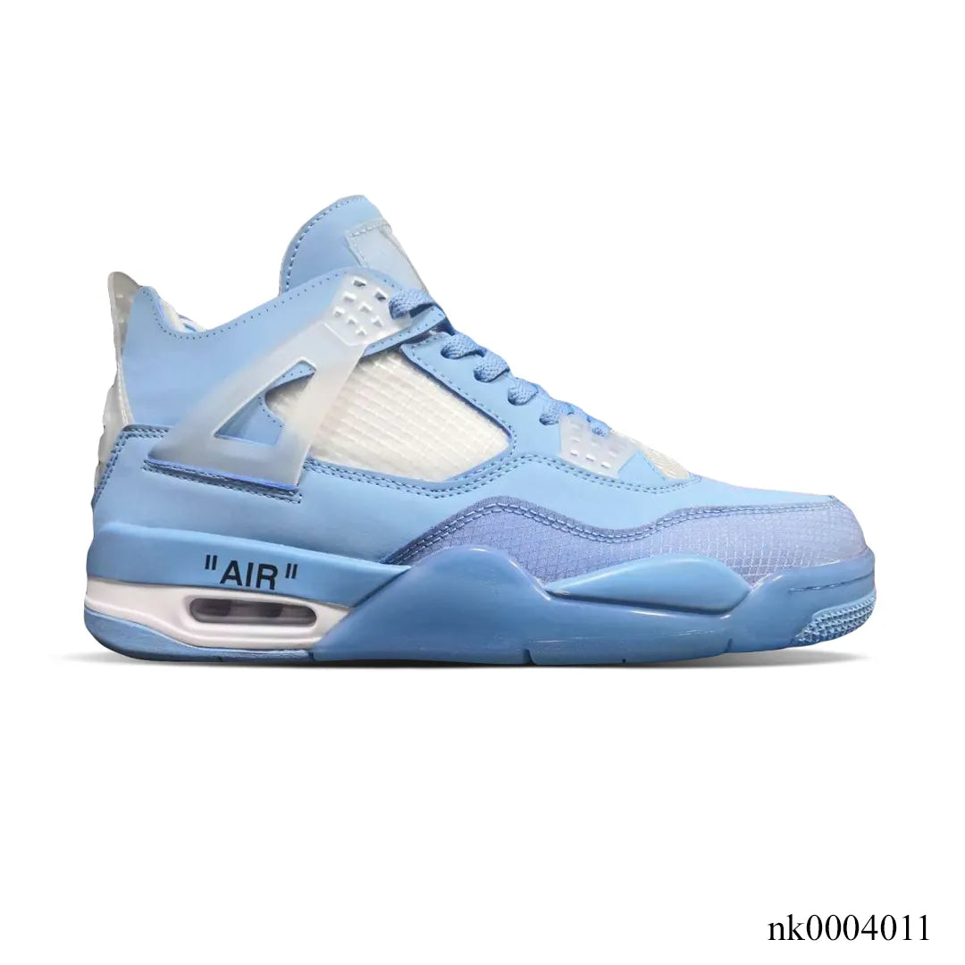 OW x AJ 4 Ice Blue Shoes Sneakers – nk0004011 image 1