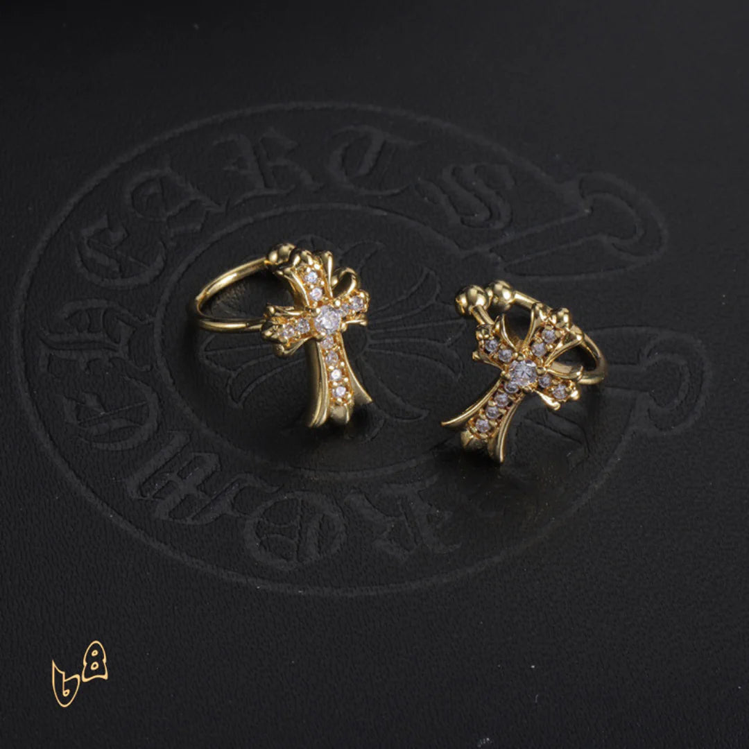 CH Cross Hoop Earrings - CH0165 image 0