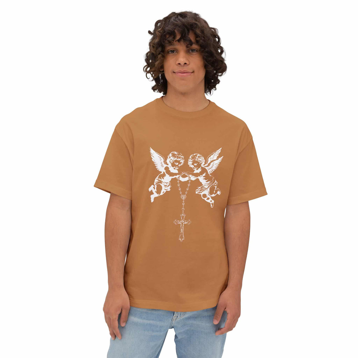 Heavenly Guardians Unisex Oversized Boxy Tee image 18