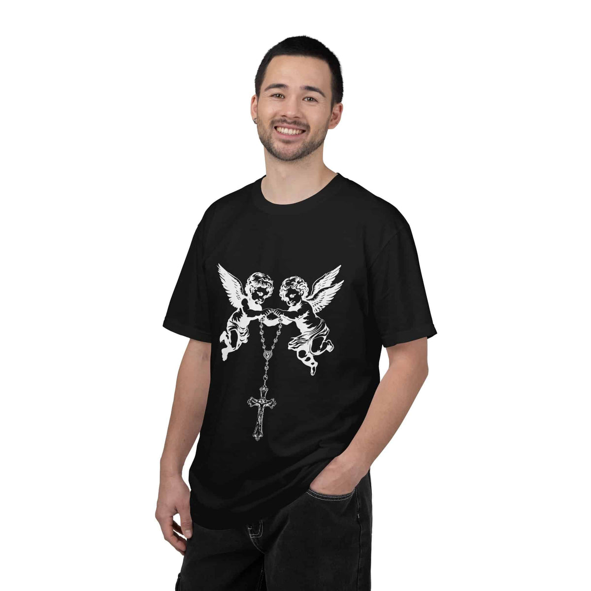 Heavenly Guardians Unisex Garment-Dyed T-shirt image 4