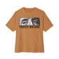 Graphic Print Unisex Oversized Boxy Tee - POD0039 - Toast, S image