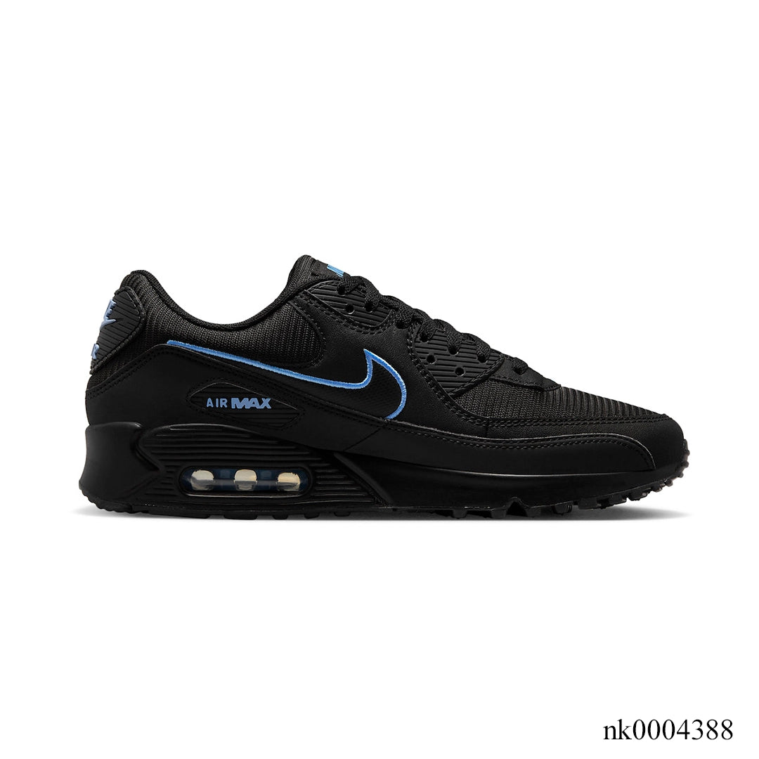 AM 90 Black University Blue Shoes Sneakers – nk0004388 image 0