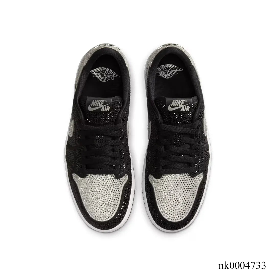[Premium] Swarovski x AJ 1 Low OG Stealth/Crystal Shoes Sneakers – nk0004733 image 3