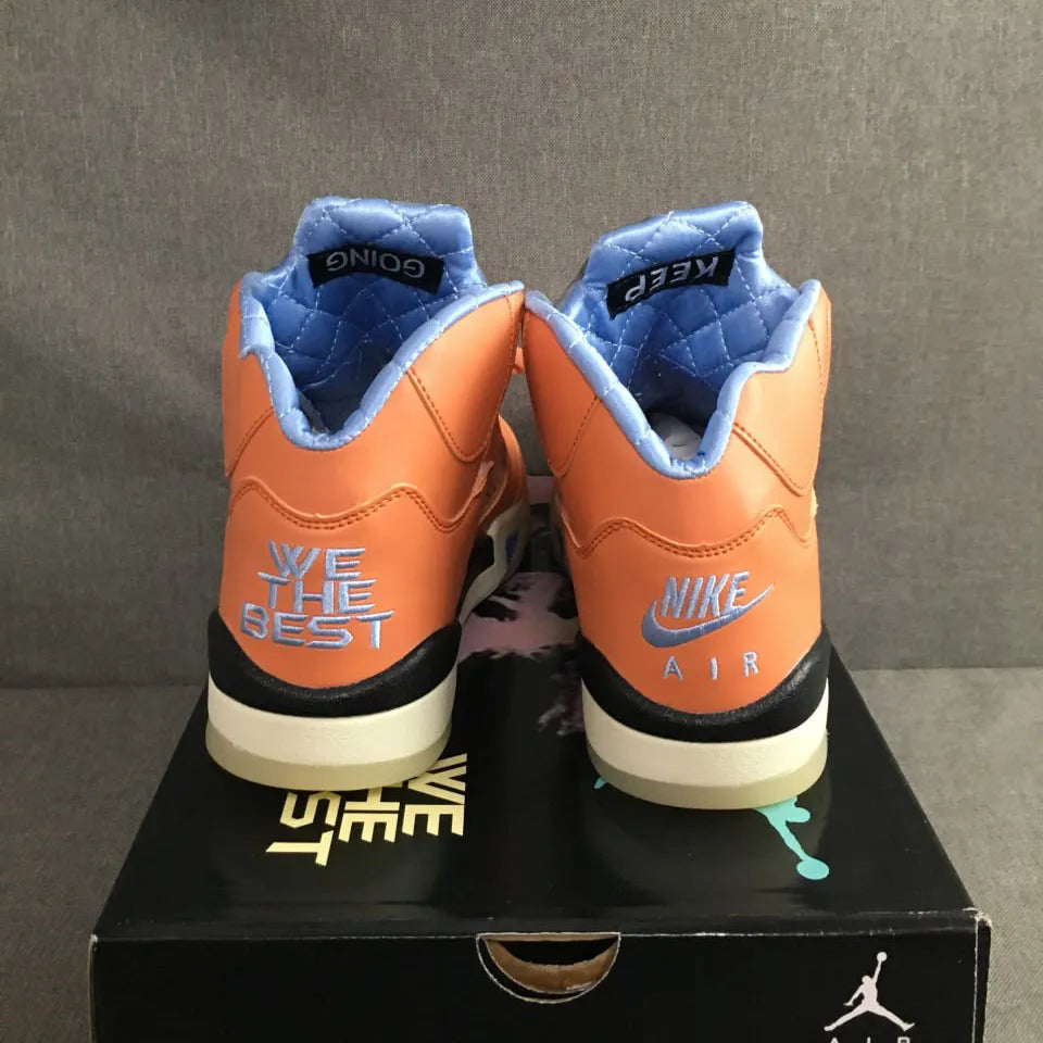 AJ 5 Crimson Bliss x We The Best Shoes Sneakers - nk0002270 image 11