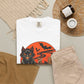 Midnight Cat Unisex Garment-Dyed T-shirt image 3