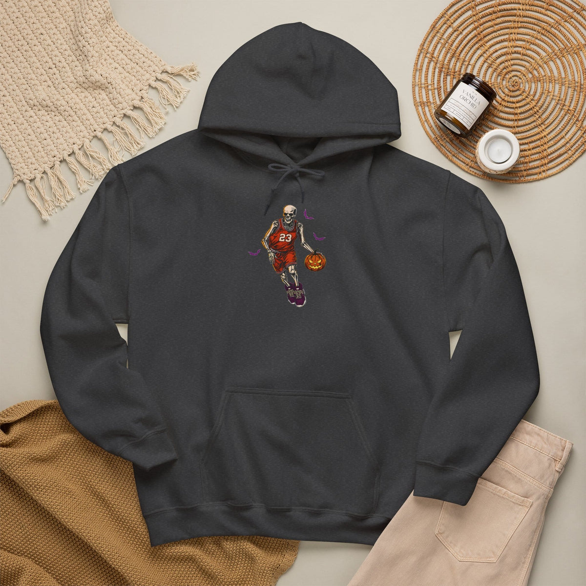 Halloween Basketball Hooded Sweatshirt image 36