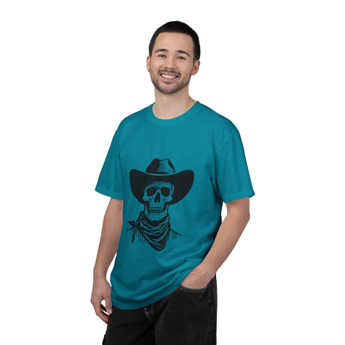 Outlaw Skull Unisex Garment-Dyed T-shirt image 109