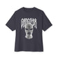 Gangster Mask Unisex Oversized Boxy Tee - Dark Grey, M image