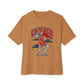 Graphic Print Unisex Oversized Boxy Tee - POD0038 - Toast, 3XL image