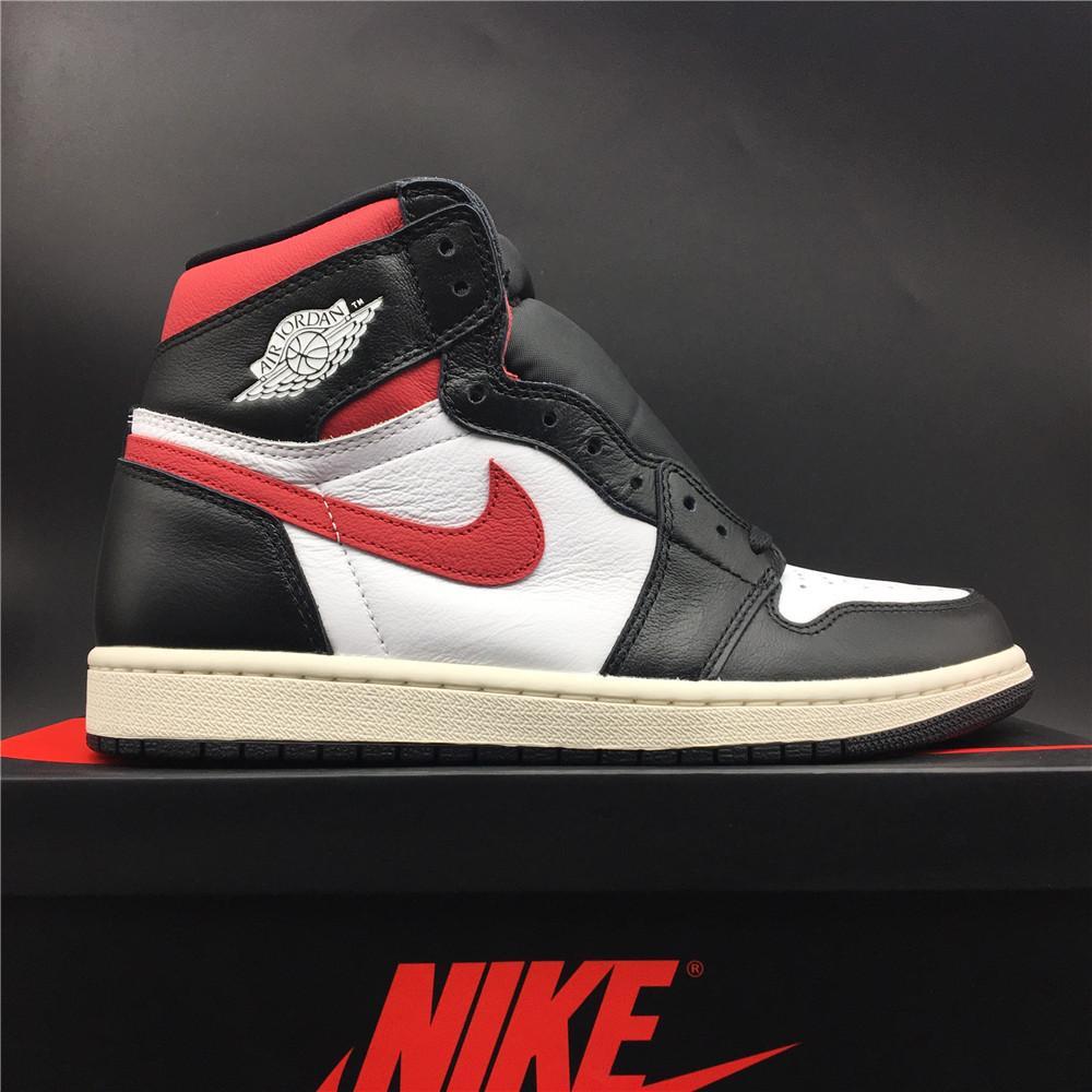AJ 1 Retro High Black Gym Red Shoes Sneakers - nk0000147 image 11