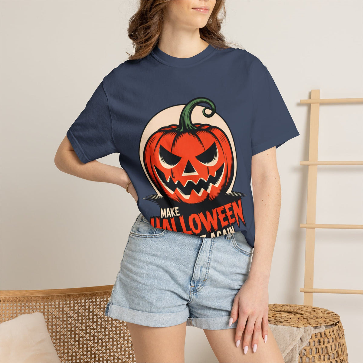 Make Halloween Great Again Unisex Garment-Dyed T-shirt image 108