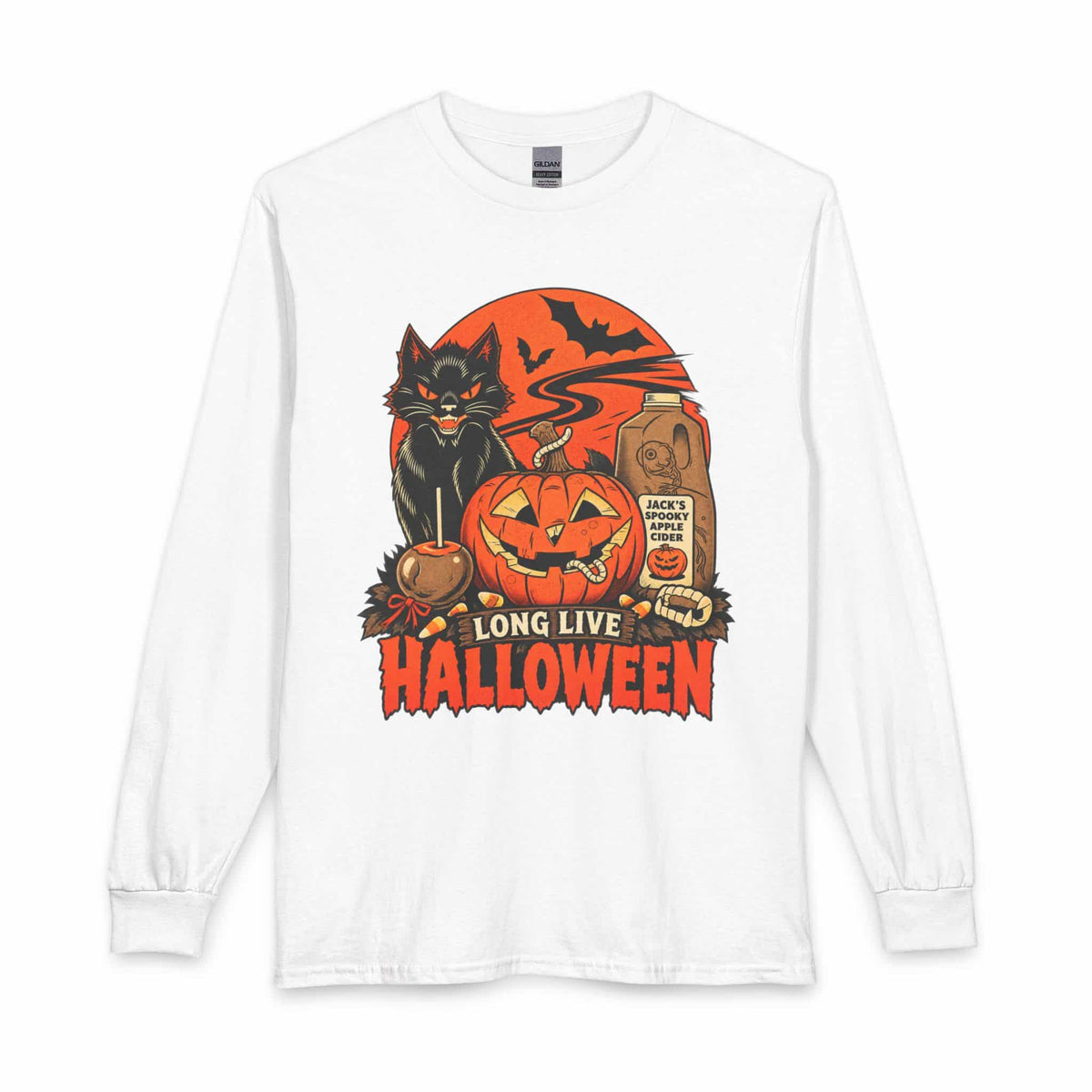 Midnight Cat Long Sleeve T-Shirt image 0