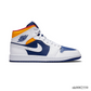 AJ 1 Mid Royal Blue Laser Orange Shoes Sneakers - nk0002550 image 1