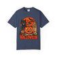 Midnight Cat Unisex Garment-Dyed T-shirt image