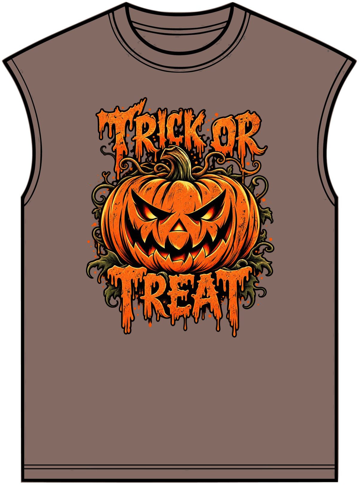 Trick or Treat Unisex Garment-Dyed Muscle Tee image 8