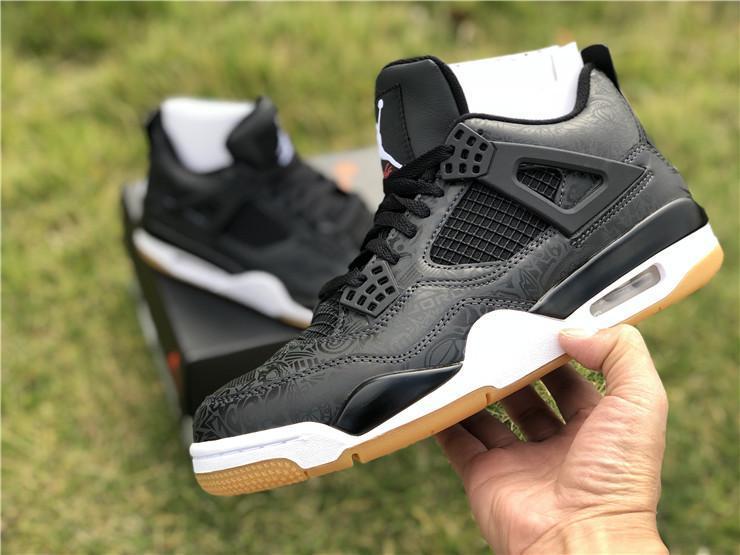 AJ 4 Retro Laser Black Gum Shoes Sneakers - nk0000654 image 20