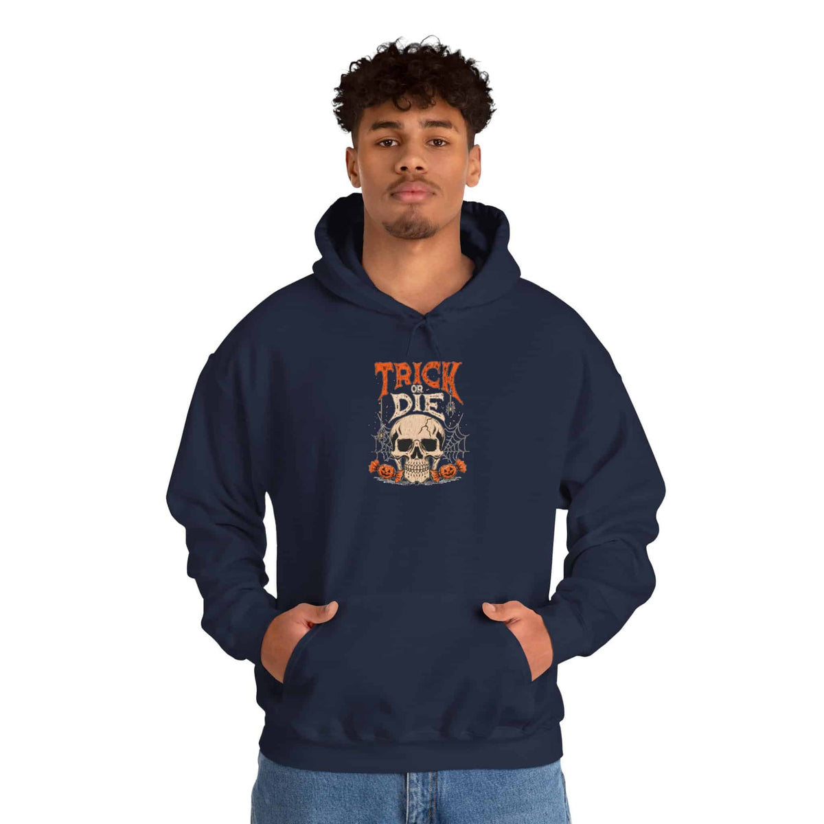 TRICK OR DIE Hooded Sweatshirt image 65