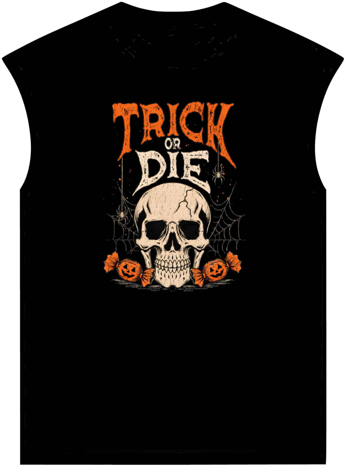 TRICK OR DIE Unisex Garment-Dyed Muscle Tee image 0