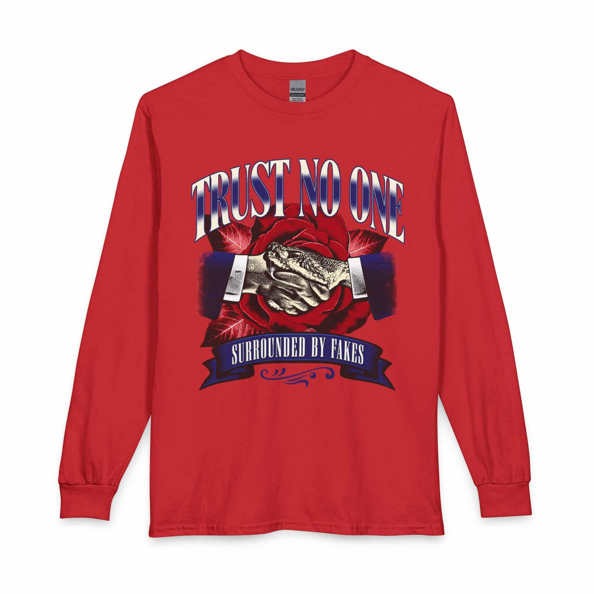 Graphic Print Long Sleeve T-Shirt - POD0037 image