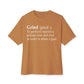 Grind Definition Unisex Oversized Boxy Tee - Toast, L image