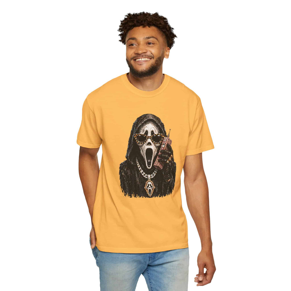 Halloween Ghostface Unisex Garment-Dyed T-shirt image 33