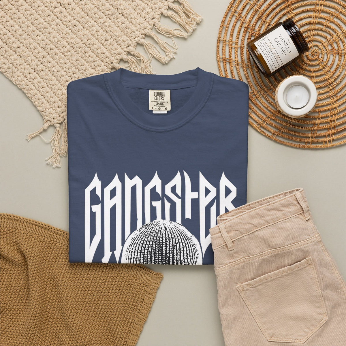 Gangster Mask Unisex Garment-Dyed T-shirt image 38