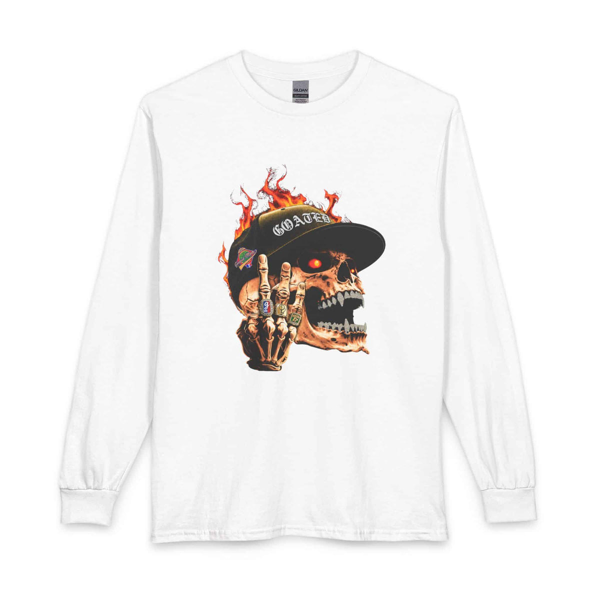 GOATED Skull Long Sleeve T-Shirt image 4