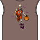 Halloween Basketball Unisex Garment-Dyed Muscle Tee image