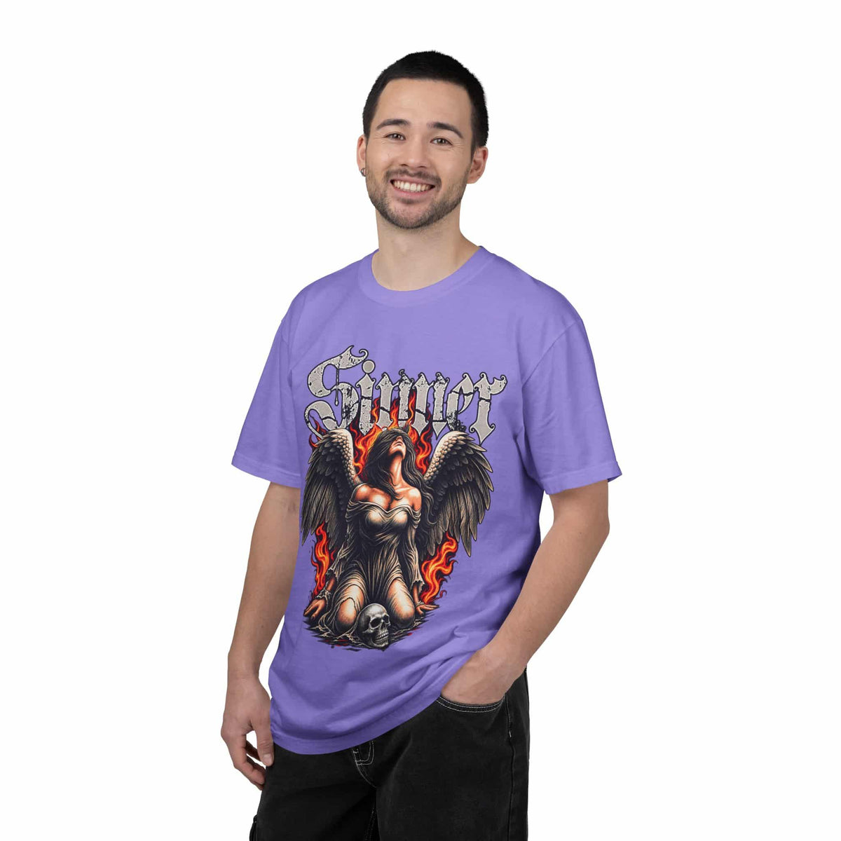 Sinner’s Flame Unisex Garment-Dyed T-shirt image 53