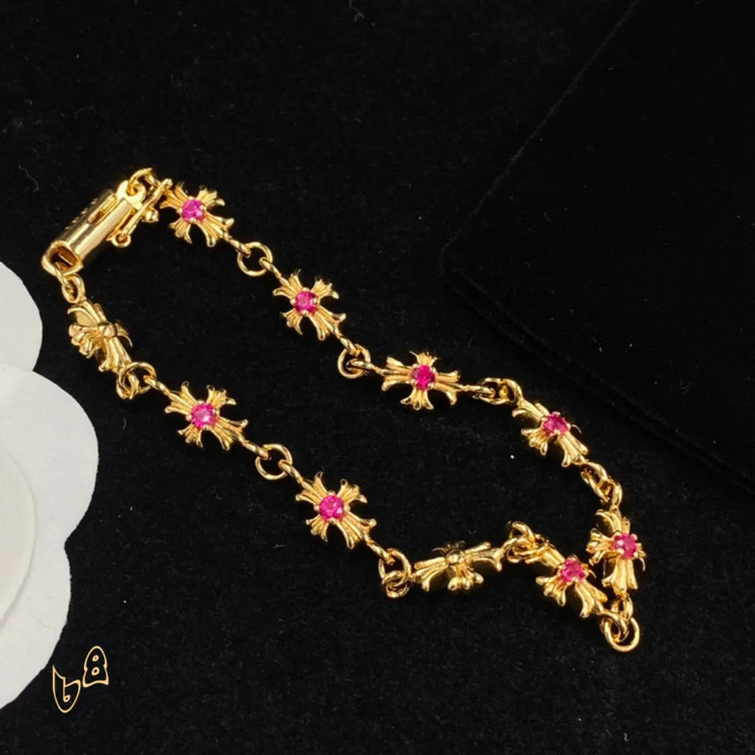CH Cross Pink Charm Bracelet - CH0059 image 3