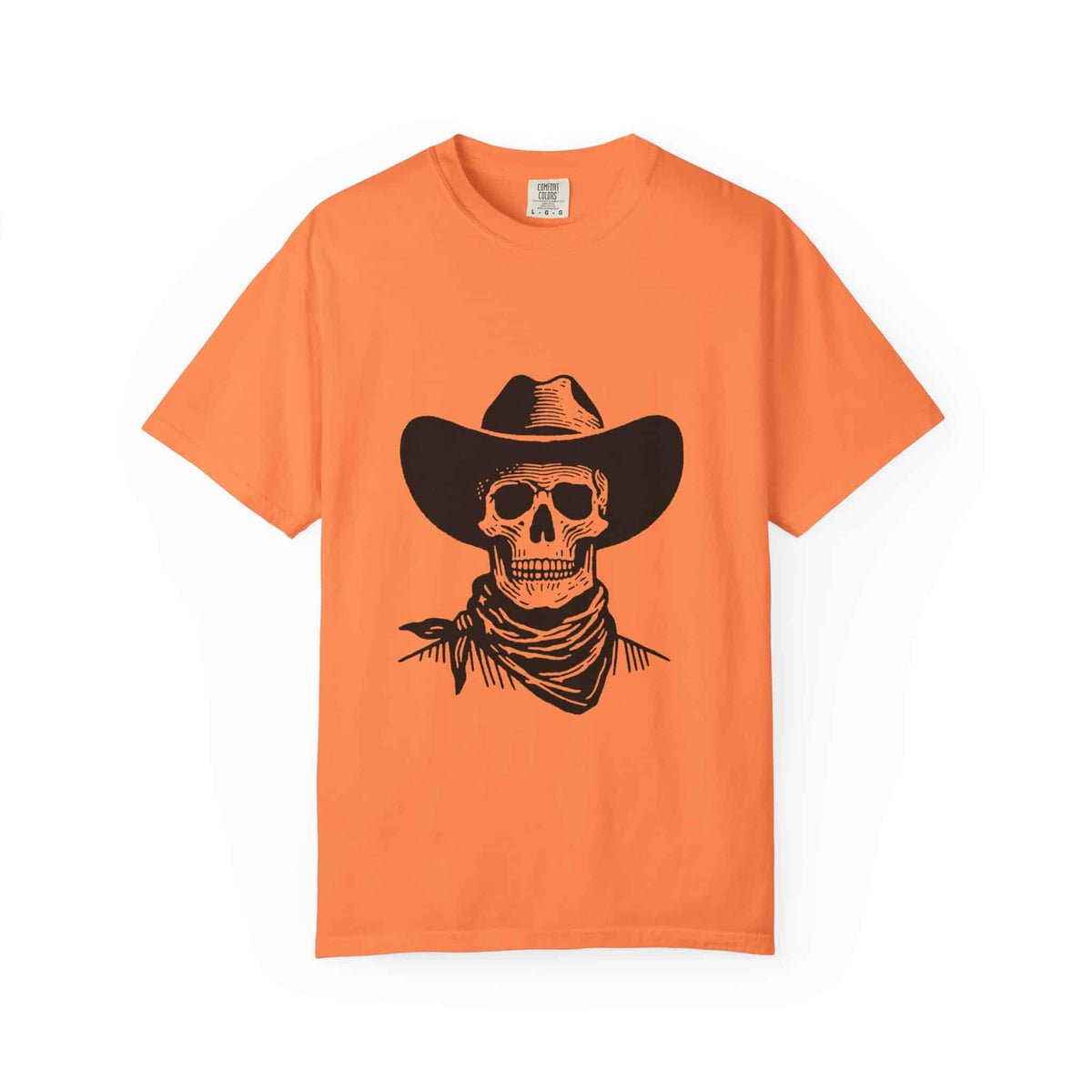 Outlaw Skull Unisex Garment-Dyed T-shirt image 7