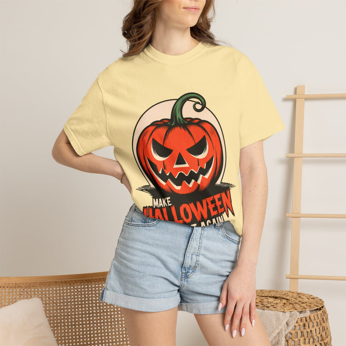 Make Halloween Great Again Unisex Garment-Dyed T-shirt image 38