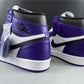 AJ 1 Retro High Court Purple White Shoes Sneakers - nk0000683 image 11