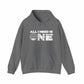 ALL_I_NEED_IS Hooded Sweatshirt - S, Graphite Heather image