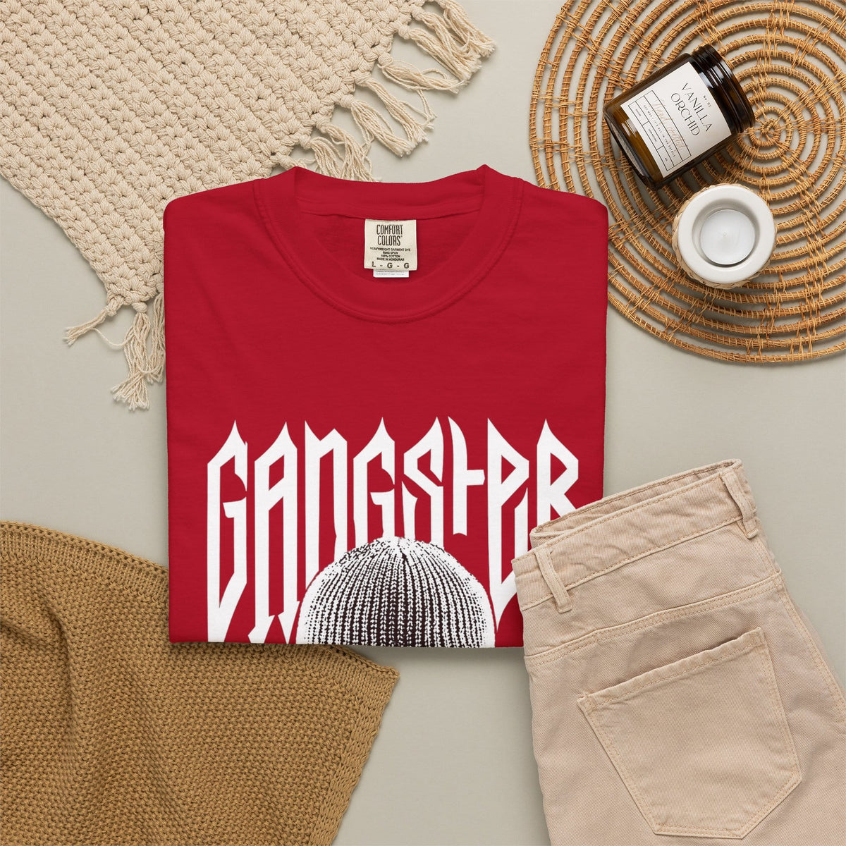 Gangster Mask Unisex Garment-Dyed T-shirt image 24