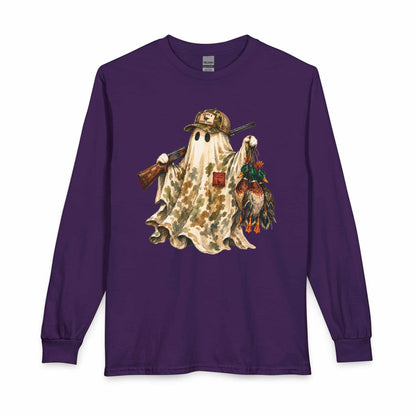 Hunting Season Spooky Camo Mallards Long Sleeve T-Shirt image 20
