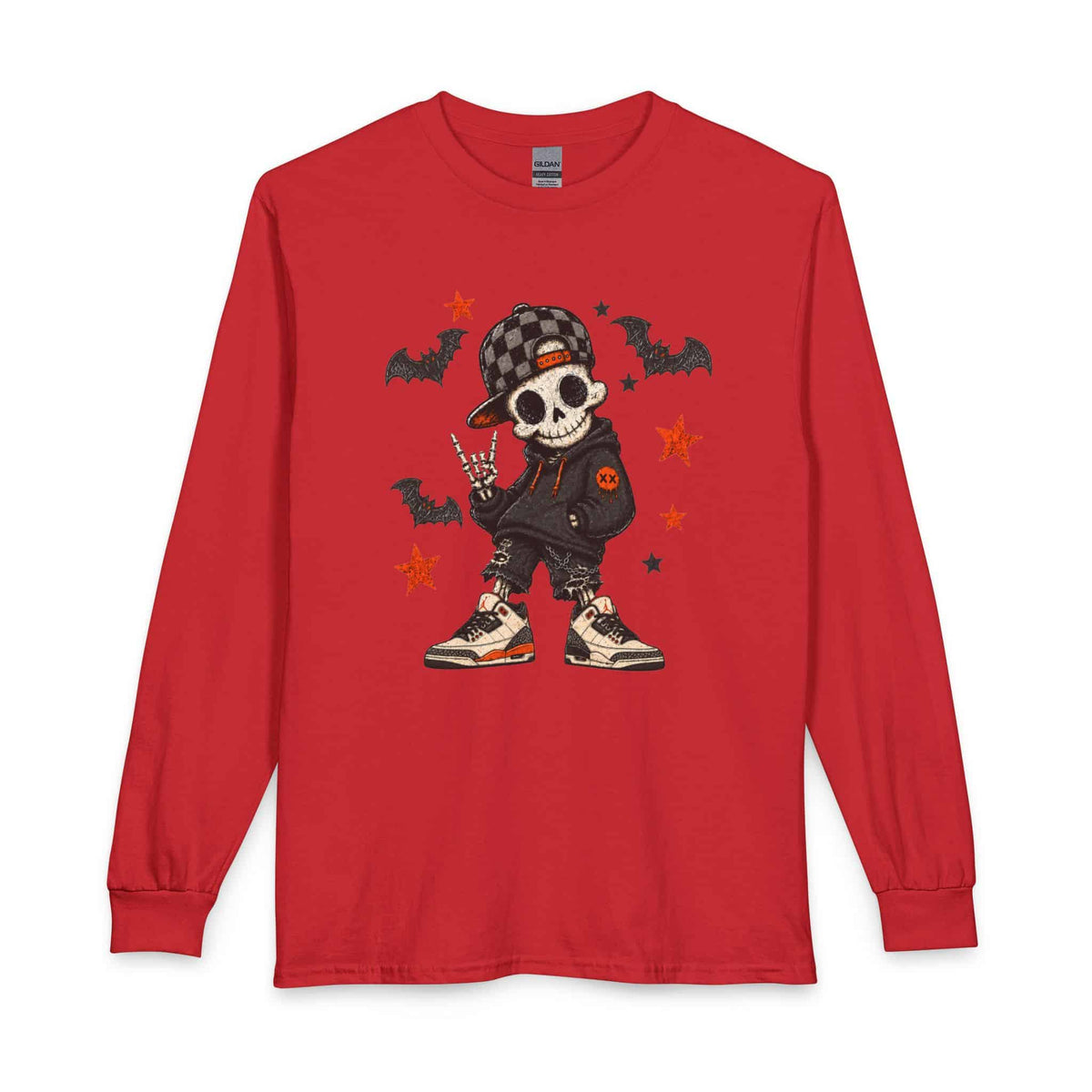 Boy Skeleton Halloween Long Sleeve T-Shirt image 16