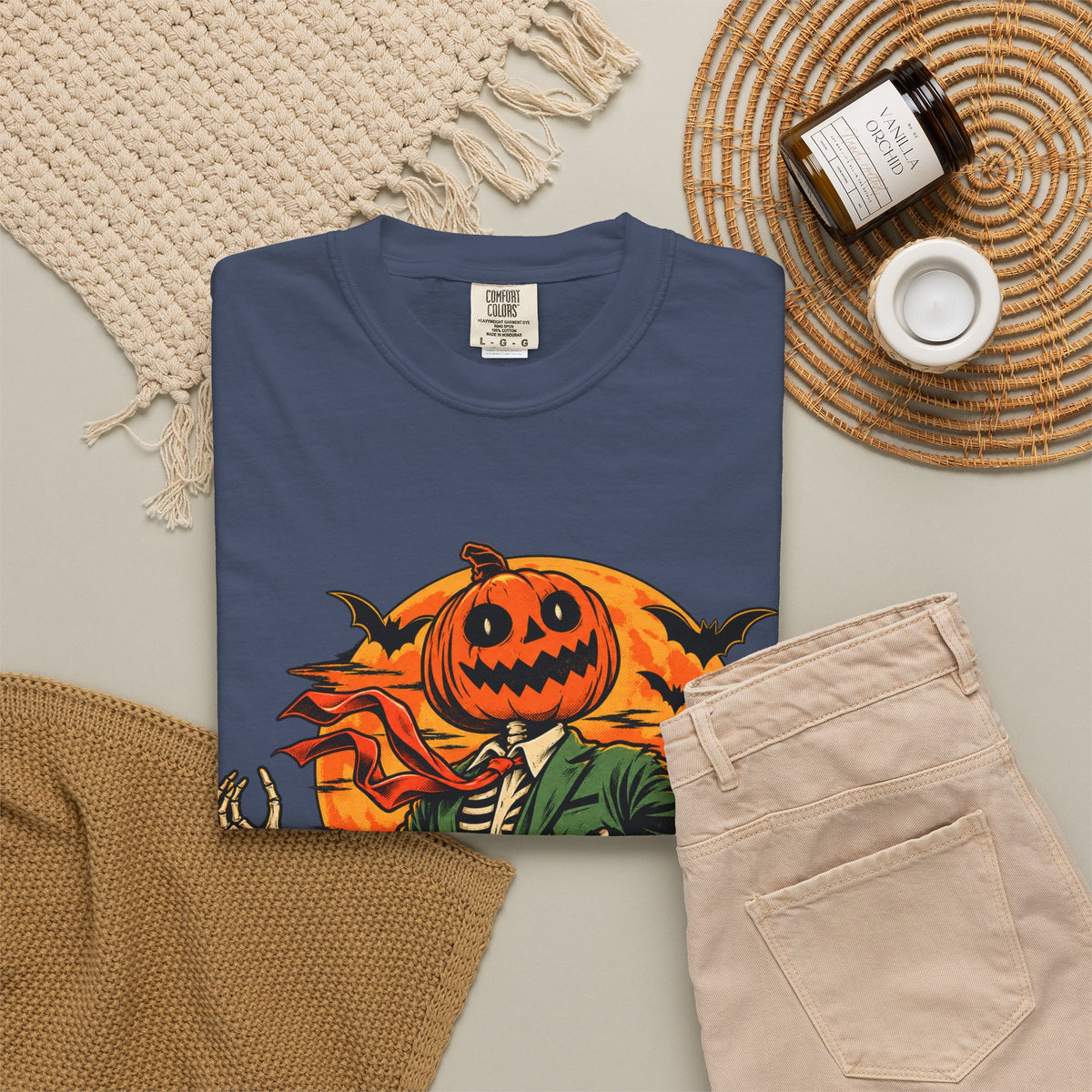 Spooky Season Unisex Garment-Dyed T-shirt image 71