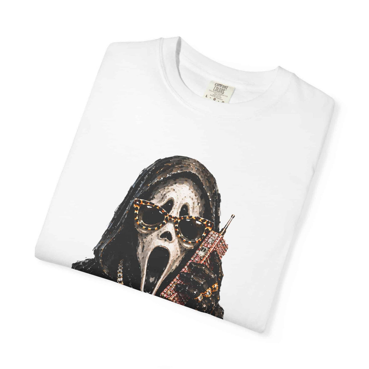 Halloween Ghostface Unisex Garment-Dyed T-shirt image 100