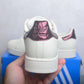 AD Superstar II Off White / Maroon / Gold Metallic Shoes Sneakers - nk0005446 image 3