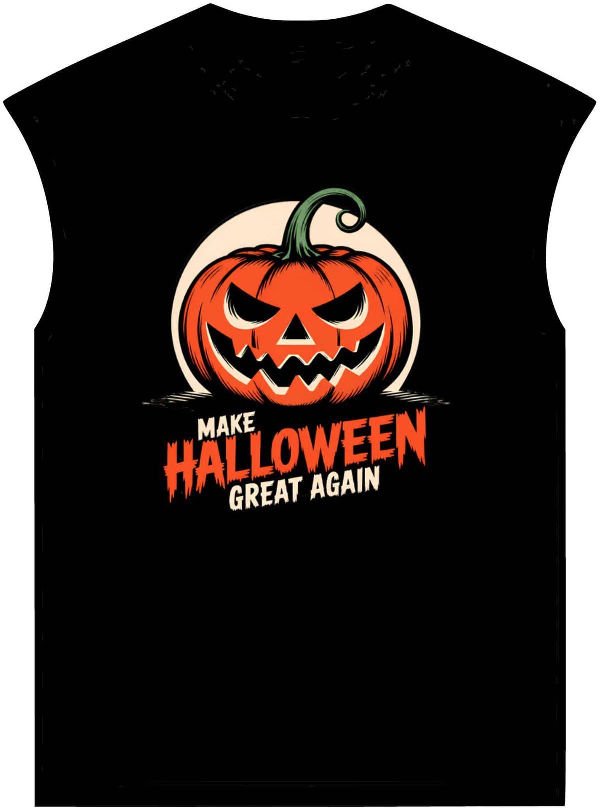 Make Halloween Great Again Unisex Garment-Dyed Muscle Tee image