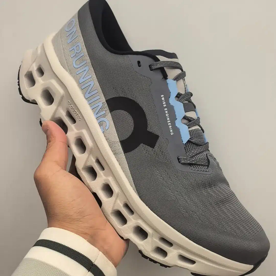 On Running Cloudmonster 3 Rock / Silver Shoes Sneakers - nk0005606 image 2