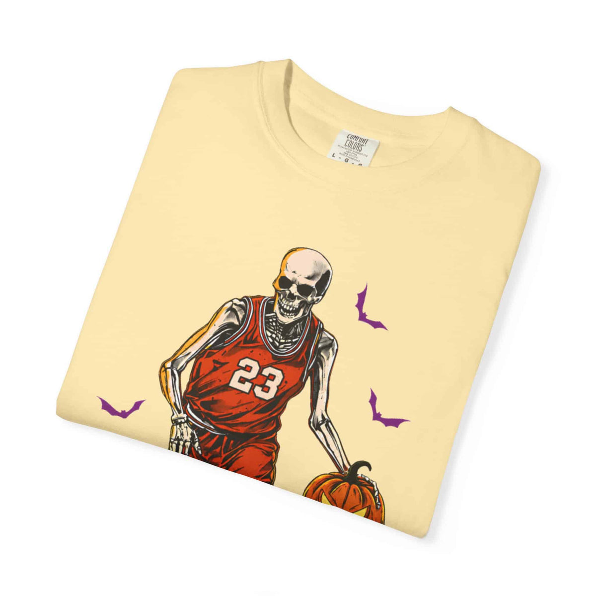 Halloween Basketball Unisex Garment-Dyed T-shirt image 20