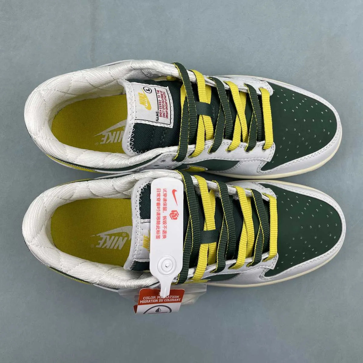 Dunk Low Retro "Sail/University Gold-Fir" Shoes Sneakers - nk0005383 image 15