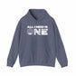 ALL_I_NEED_IS Unisex Heavy Blend™ Hooded Sweatshirt - M, Heather Navy image