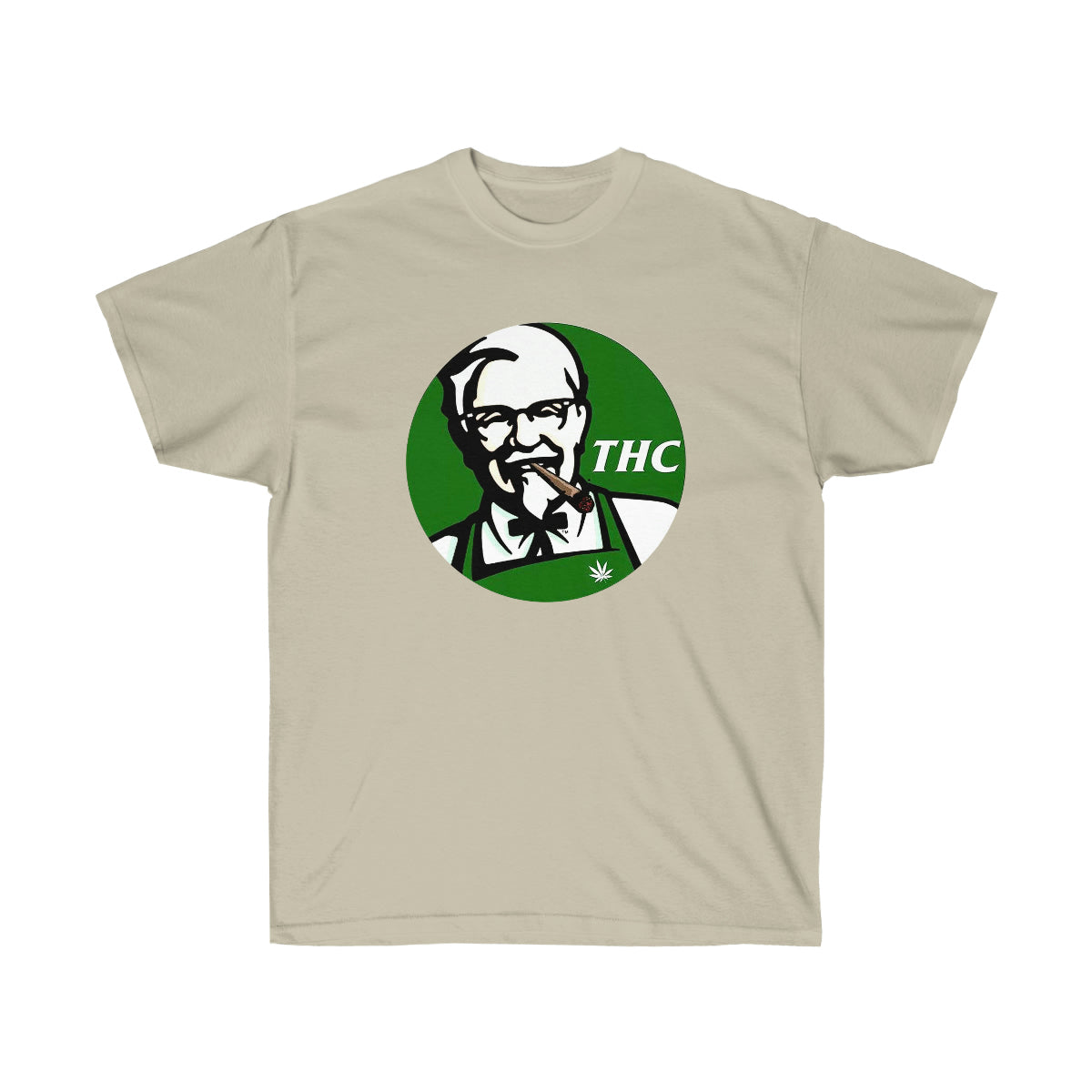 THC King Green Men T-Shirt - Sand, M image