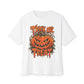 Trick or Treat Unisex Oversized Boxy Tee - White, 3XL image