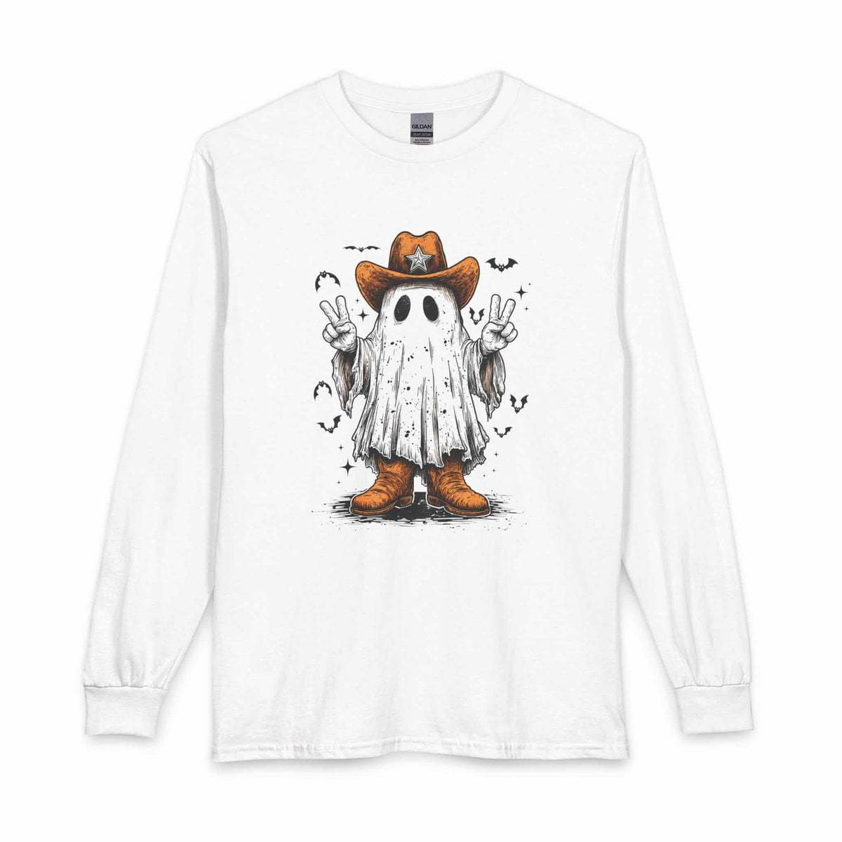 Howdy Ghost Long Sleeve T-Shirt image