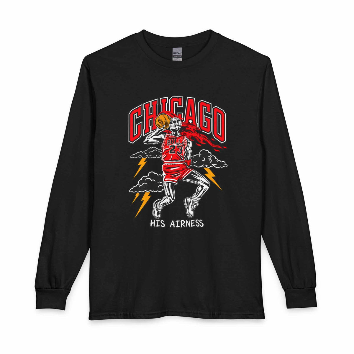 Graphic Print Long Sleeve T-Shirt - POD0038 image 0