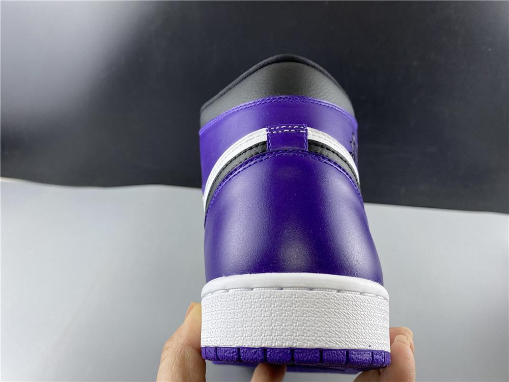 AJ 1 Retro High Court Purple White Shoes Sneakers - nk0000683 image 13